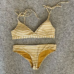 striped rip curl bikini